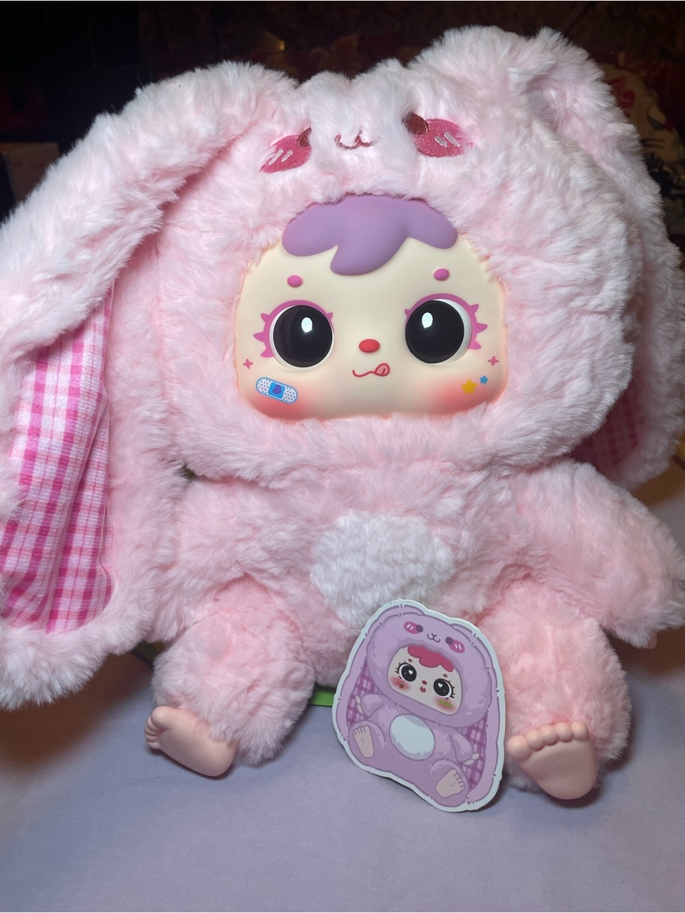 Authentic 500% Samuel Raspberry Rabbit Blind Box Plush Perfect condition - Picture 2 of 6